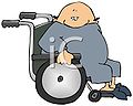 0511-1002-1502-1044 Fat Man in a Wheelchair Cartoon clipart image.jpg